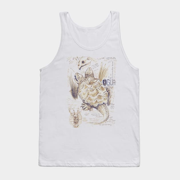 Ogua - Two-Headed Turtle Tank Top by Ballyraven